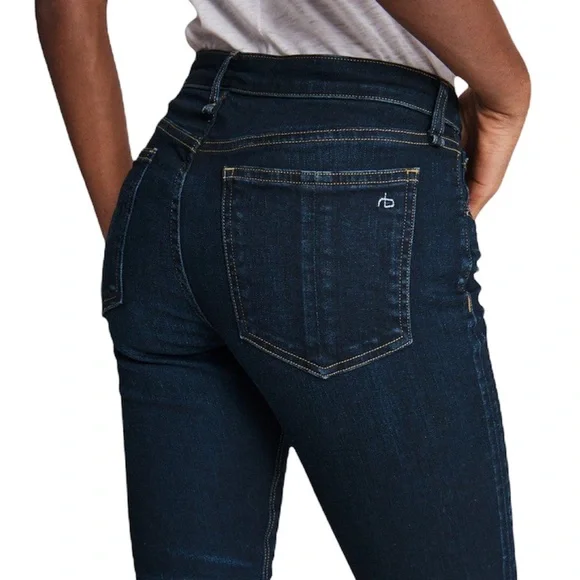 Rag&Bone Mid Rise Skinny Dark Wash Heritage Jeans Size 25 - Picture 4 of 14
